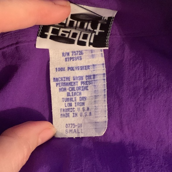 Vintage violet Teddi Sport windbreaker light weight polyester great condition - Picture 3 of 4
